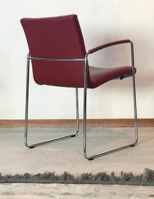 3 chaises Leolux Talos Senso Brick NOUVEAU