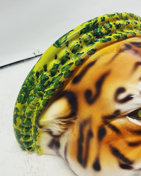 Image 1 of Tiger Ceramic Wall Shelf