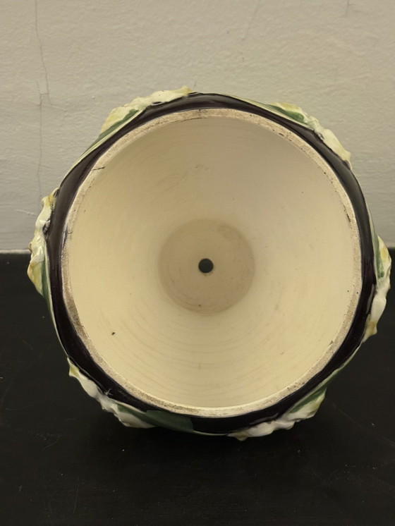 Image 1 of Jugenstil design lampenkap keramiek