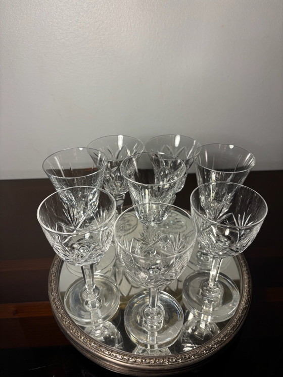 8 Saint Louis glazen (3 modellen), Glazen & Karaffen, Kristal, Transparant (foto 4 van 15)