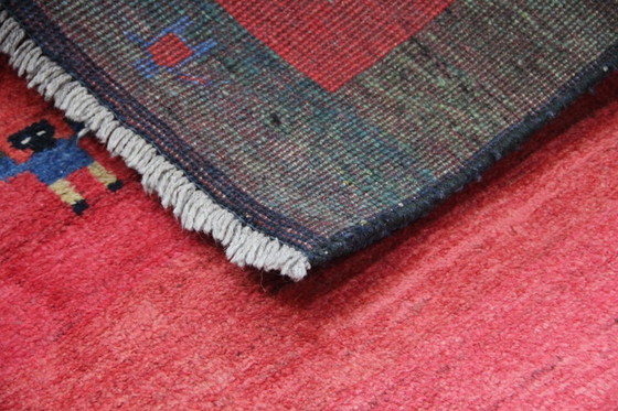 Image 1 of Alfombra oriental persa original Gabbeh Ghashghai, 202 cm x 118 cm, antigua, natural