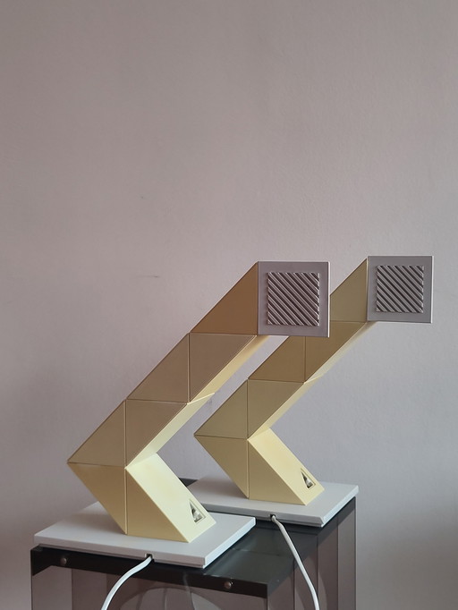 2x Zig Zag Lamp Dennis Chan