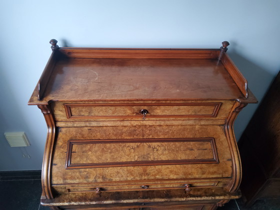 Image 1 of Secretaire in radica di noce Biedemeier