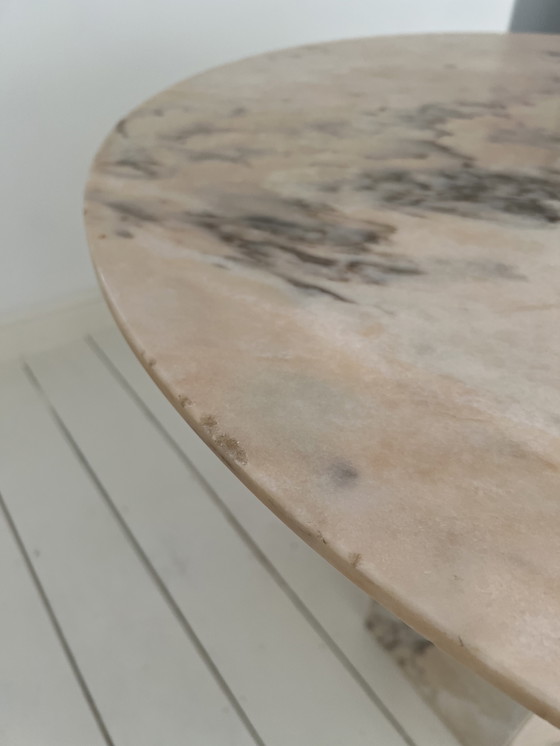 Image 1 of Table ronde en marbre Rose Aurore