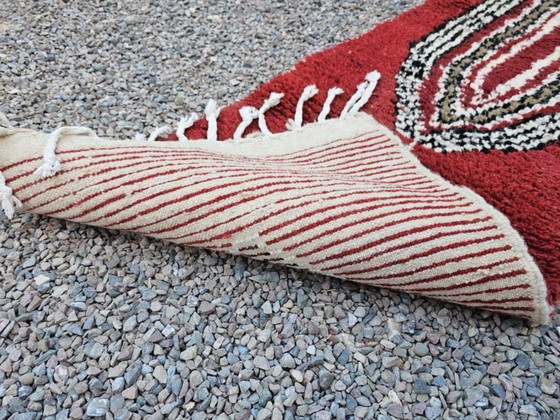 Image 1 of Tapis marocain artisanal en laine 350cmx70cm