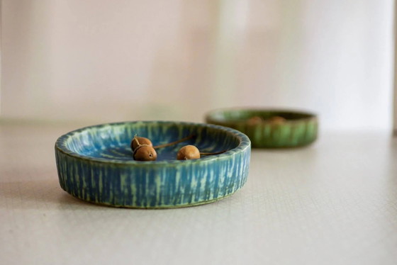 Image 1 of Bols Birka en poterie d'art scandinave par Gunnar Nylund pour Rörstrand, années 1960, set de 2