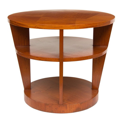 Tisch aus satiniertem Holz