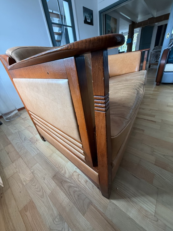 Schuitema Decoforma 2 Zitsbank – Banken, Leather, Wood (photo 5 of 5)