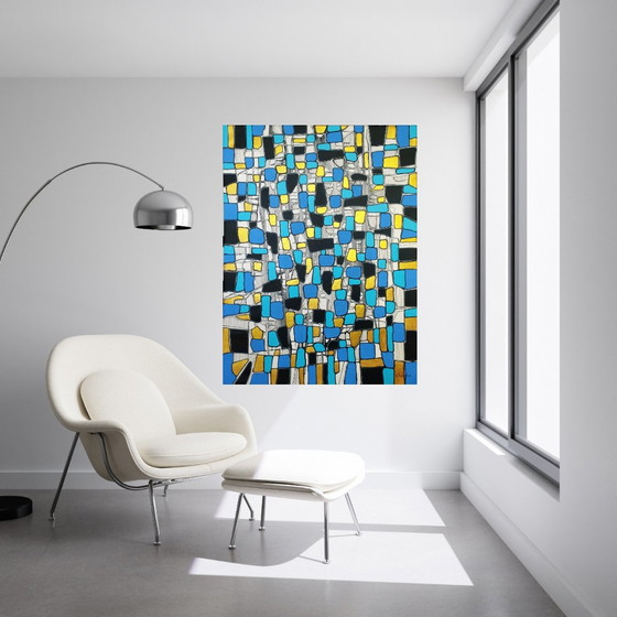 Image 1 of Natia Antadze Abstracte compositie XXL