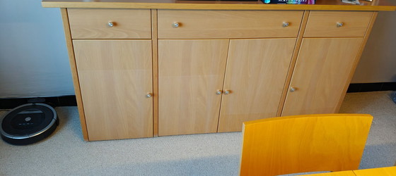 Image 1 of Table à manger + 6 chaises + buffet Hulsta Now