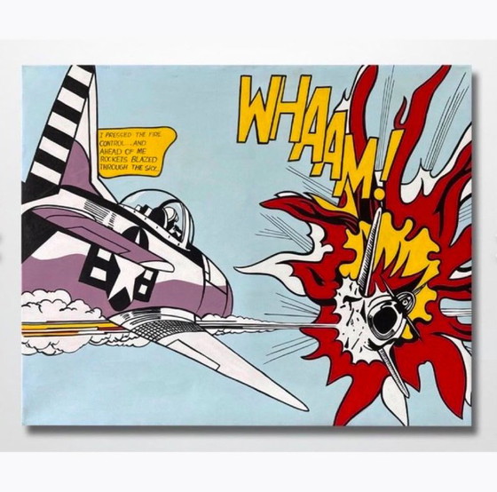 WHAAM after the artist Roy Lichtenstein (2026) "After Roy" – Paintings & Drawings, Canvas (photo 3 of 8)