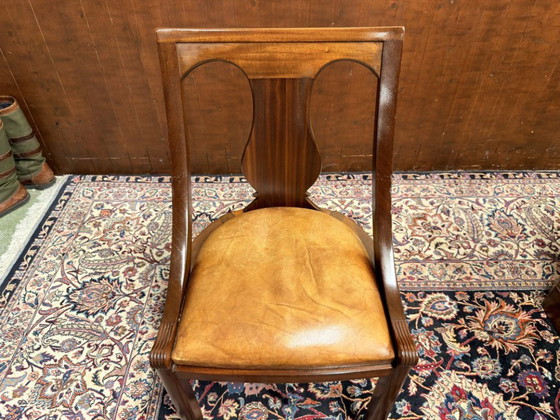 Scrivania inglese classica con sedia da ufficio – Scrivanie, Leather, Wood (photo 21 of 22)
