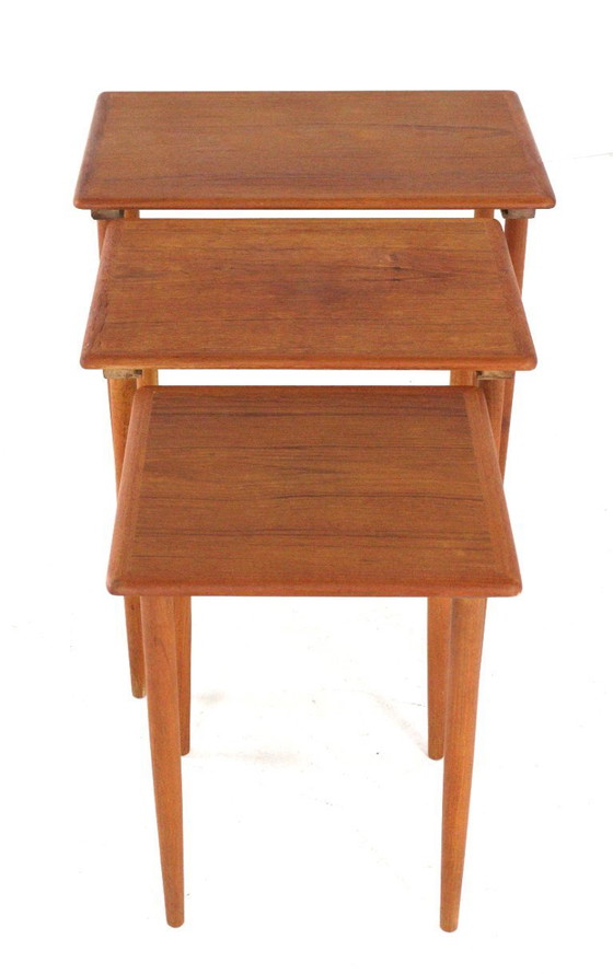 Image 1 of Set of nesting tables side tables Danish vintage