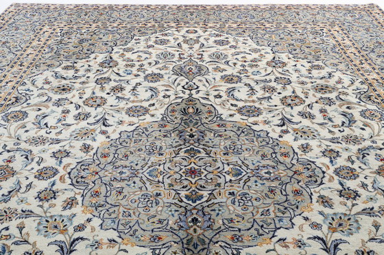 Image 1 of Perzisch tapijt Kashan, gesigneerd, 4,20 x 3,15 cm, Oosters tapijt, fijn, nr. 24607