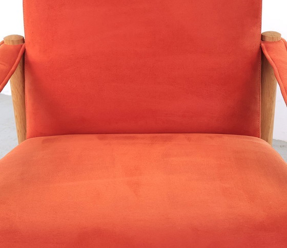 Image 1 of Safari-Stühle aus Eichenholz, Skipper Møbler 1980s