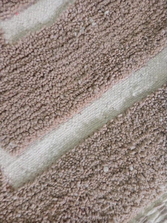 Image 1 of Tappeto in lana naturale tessuto a mano, lavorazione artigianale tradizionale, 2/3 m