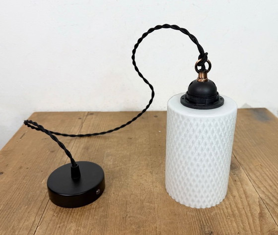 Image 1 of Vintage glazen plafondlamp, jaren 70