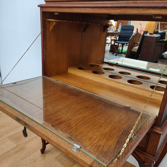 Image 1 of Meuble bar ancien, meuble à boissons, petit meuble bar