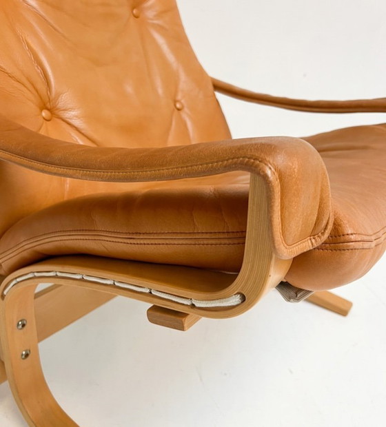 Image 1 of Fauteuil Siesta avec repose-pieds, conçu par Ingmar Relling pour Westnofa, années 1970