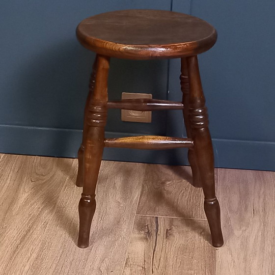 Image 1 of Antique Windsor (pub) stool