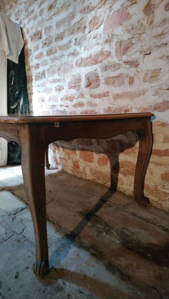 Tavolo stile Luigi XV in rovere e ciliegio. – Tavoli da pranzo, Vintage (photo 6 of 19)