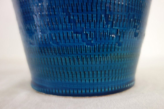 Image 1 of Large covered ceramic vase in the Bitossi style, Italy, 1970s