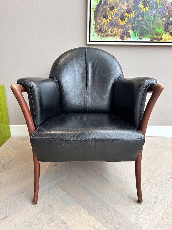Poltrona Vintage Anni '90 – Poltrone, Leather, Wood (photo 5 of 5)