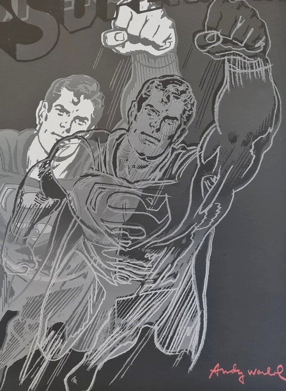 Image 1 of Naar Andy Warhol, Superman, jaren 80, lithografie
