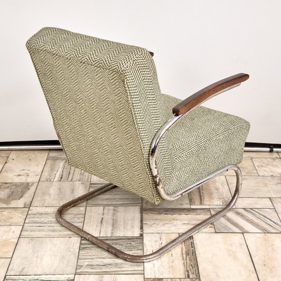 Image 1 of Cantilever Bauhaus Armchair S-411, Thonet, 1930s, Czechoslovakia