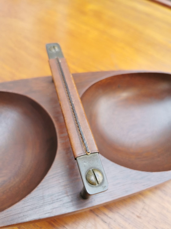Image 1 of Originele vintage mid-century notenschaal (model 451) ontworpen door Carl Auböck 