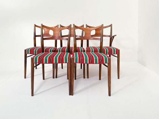 Image 1 of Satz von 5 seltenen Kurt Østervig Esszimmerstühlen von Randers Furniture, 1950er Jahre