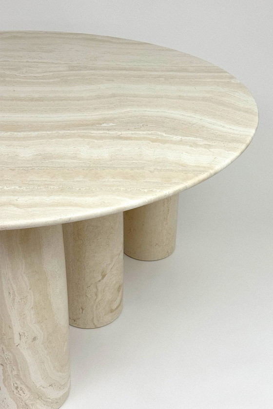 Image 1 of 🏛️ Icône du design : L'extraordinaire table à manger « Il Colonnato » de Mario Bellini pour Cassina (1977)