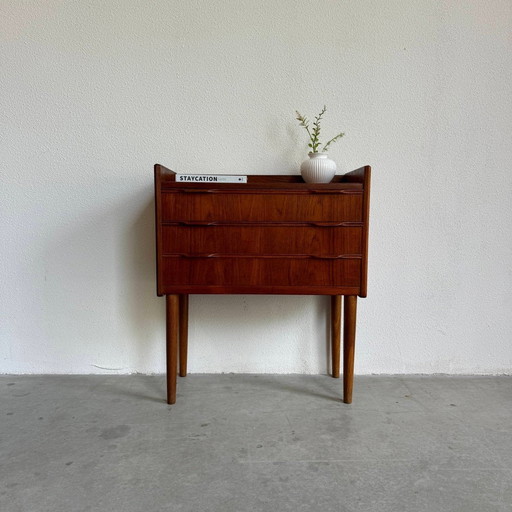 Danish vintage chest of drawers teak 3 drawers