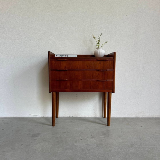 Image 1 of Danish vintage chest of drawers teak 3 drawers