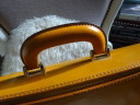 Sacoche pour ordinateur portable en cuir Pratesi Italy avec cadenas