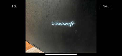 Salontafel set Ethnicraft XL/L incl. Blad 