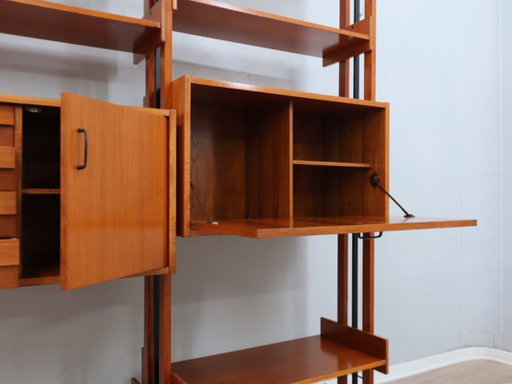 Image 1 of Mid-Century Italian teak bookcase / room divider AV Arredamenti 1960s