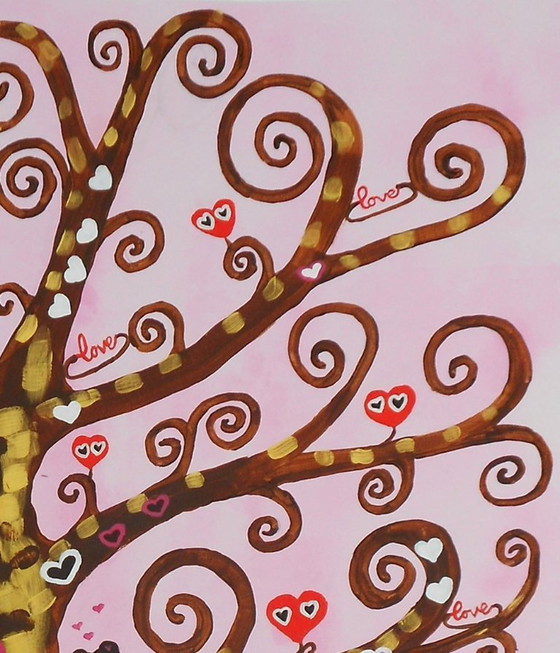 Image 1 of The love tree (handgeschilderd)