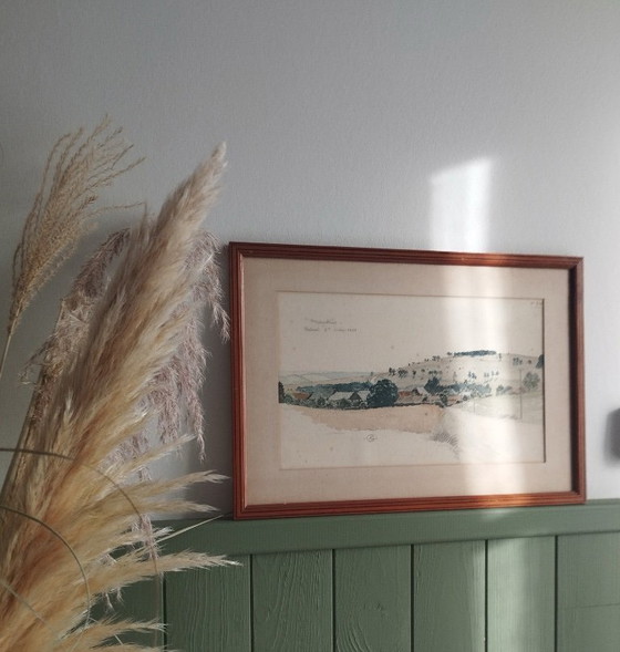 Image 1 of Morainvilliers, 1904 - Acquerello incorniciato.