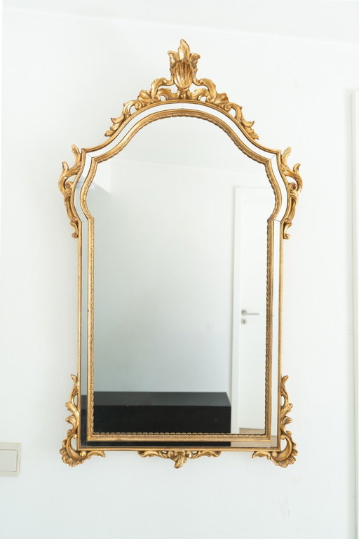 Specchio barocco antico – Foglia d'oro su legno