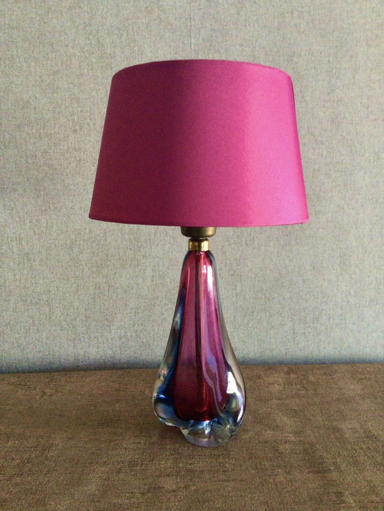 Image 1 of Vintage Table Lamp Of Crystal Glass
