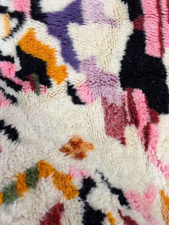 Image 1 of Moroccan Modern Colorful Rug 160x200 cm, Authentic Moroccan rug, Berber carpet, Genuine Wool rug, Handmade rug, Beni ourain styl