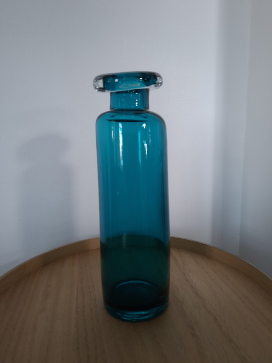 Image 1 of Vintage Rosenthal "Drunken Bottle" Vase – Turquoise (30 cm)