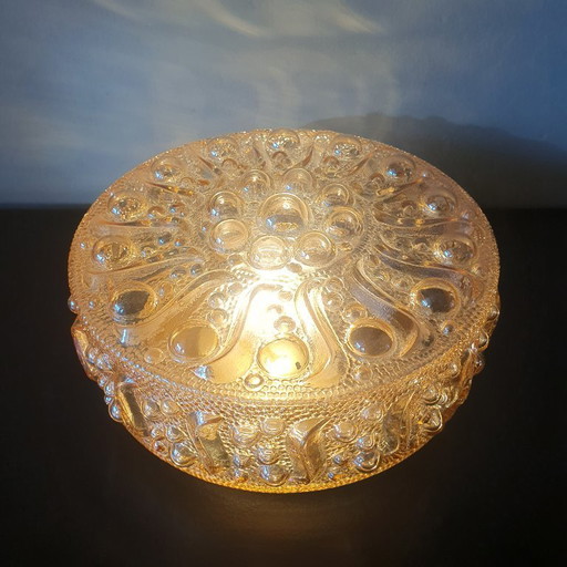 Applique/plafonnier vintage - Nacre - Glashütte Limbourg