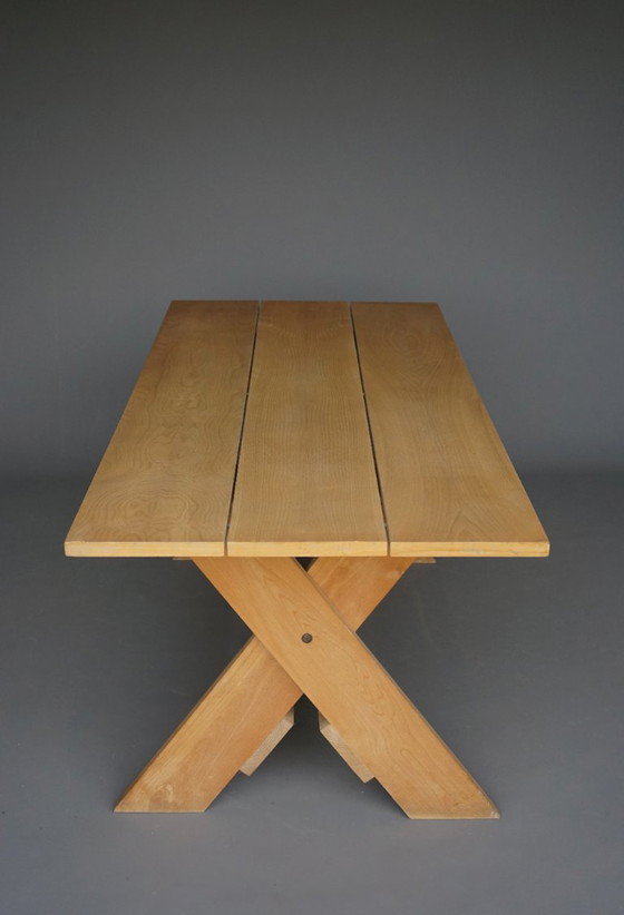 Image 1 of Un raro tavolo da pranzo 'Crate' di Gerrit Rietveld per Cassina, anni '80