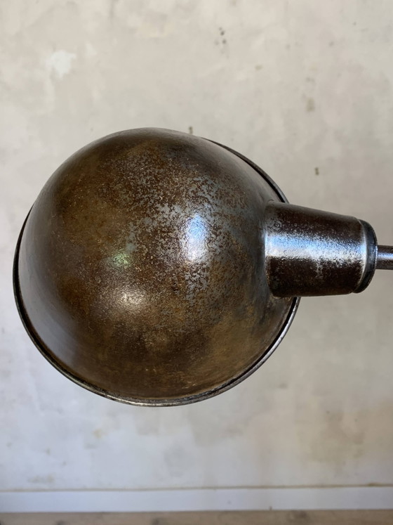 lampadaire industriel vintage pour atelier – polished steel, Metal, Industrieel (photo 5 of 15)
