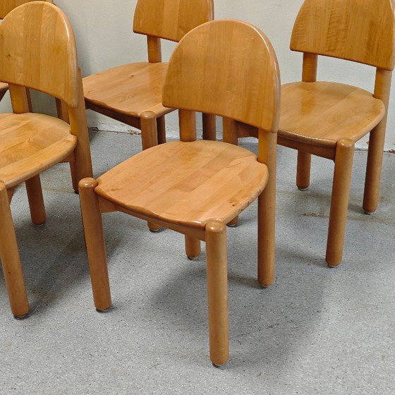 Image 1 of Vintage Rainer Daumiller eetkamer stoelen