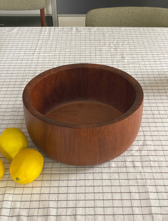 Ciotola XXL in Teak Mid Century Nissen Bowl Anni '60 Vintage Scandi – Ciotole, Wood (photo 16 of 22)