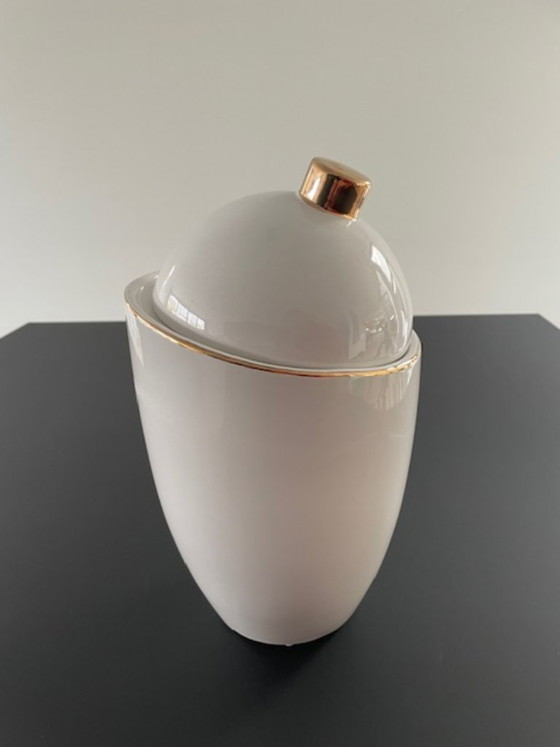 Image 1 of Set di 2 vasi in ceramica bianca 'Saturn' – Hush Living