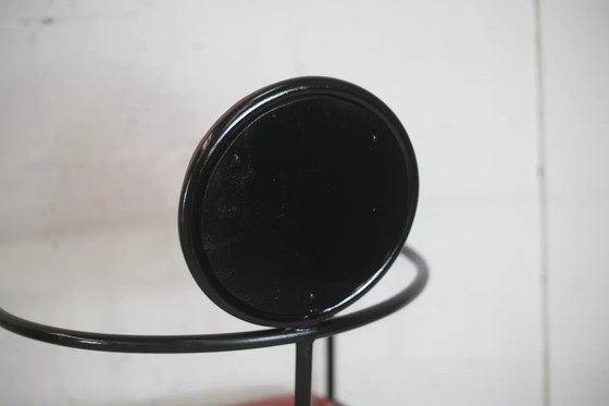 Image 1 of 3x Design Steel And Leather Armchairs